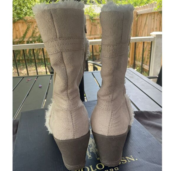 US Polo Association Wedge Boots - Picture 3 of 9